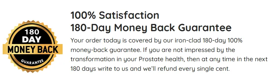 prosta peak money back guarantee